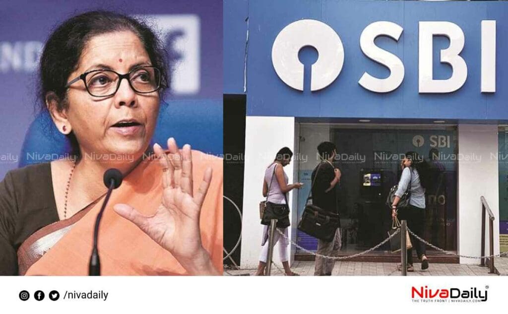 nirmala sitharaman SBI bank