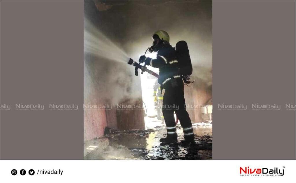 Fire accident In a home at Oman.