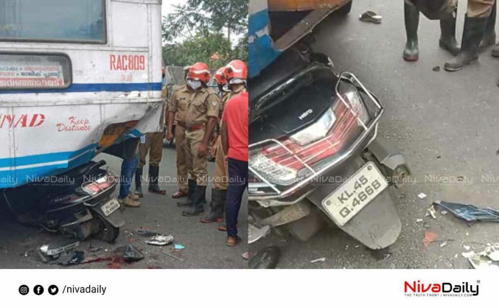 scooter accident thiruvananthapuram