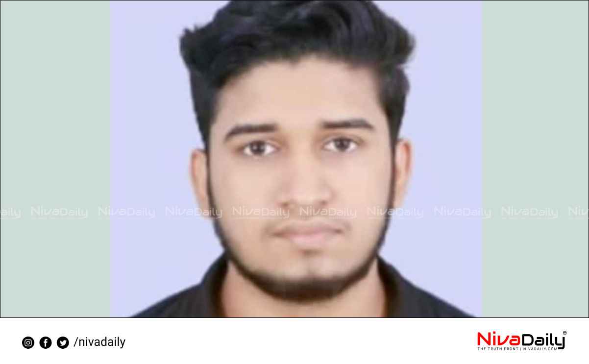 A Malayalee youth died by a water tank fell on his body in Saudi Arabia.