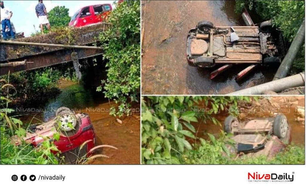 Accident On the bridge at Kozhikode National Highway.