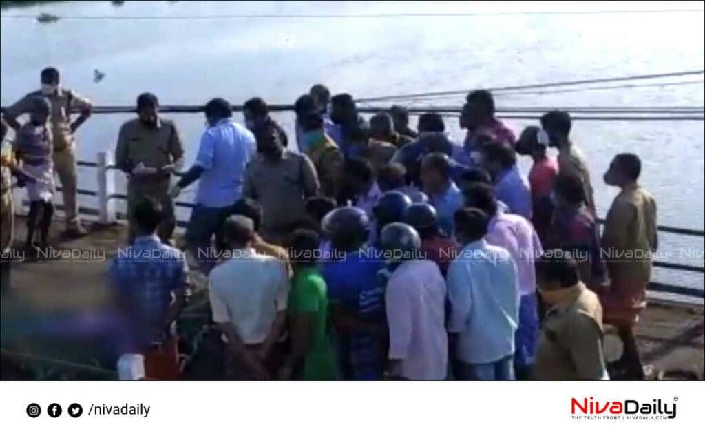 Woman was found hanging on the bridge at Ernakulam.