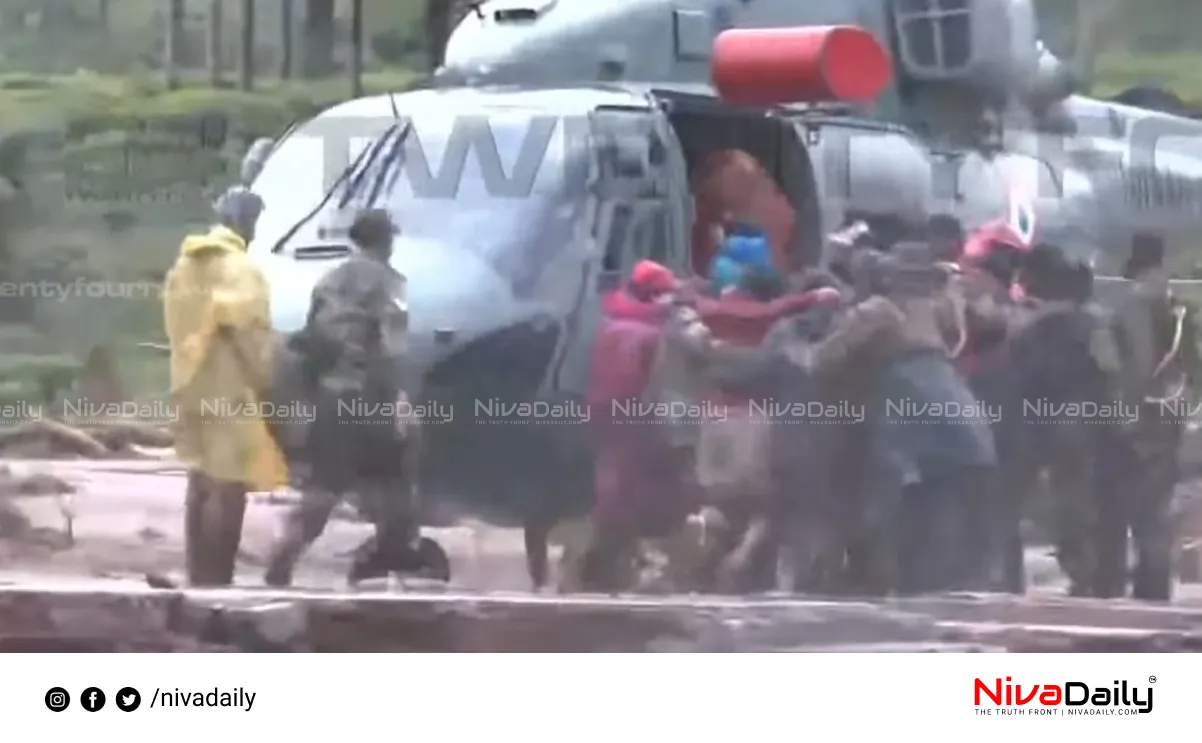 Wayanad landslide rescue