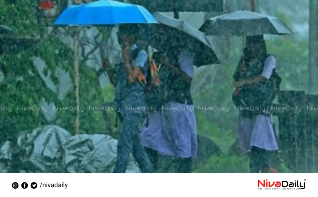 Kerala school holiday heavy rain