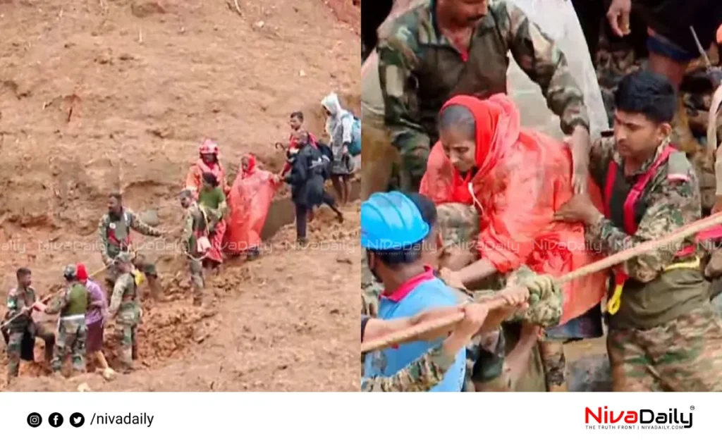 Wayanad landslide rescue operation