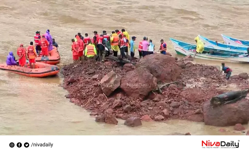 Karnataka landslide missing driver search