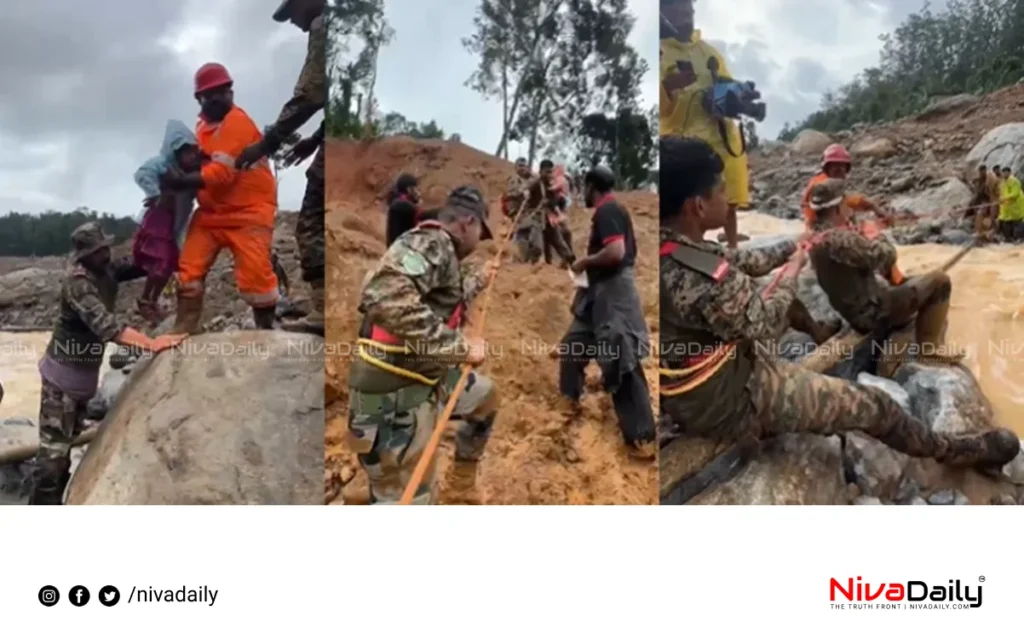 Wayanad landslide rescue