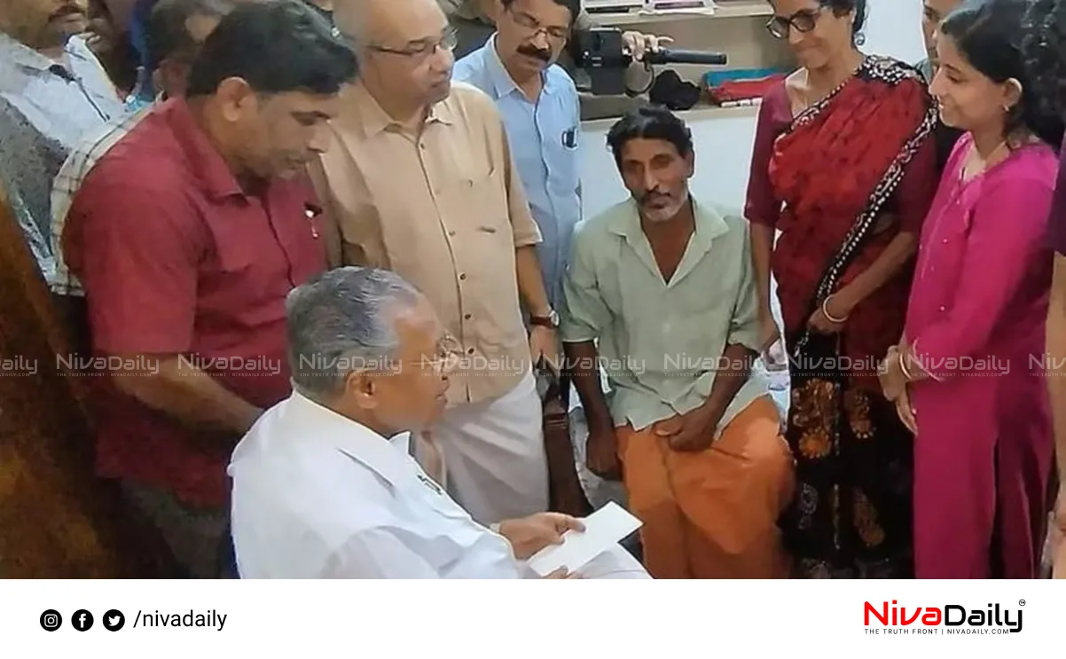 Pinarayi Vijayan visits Arjun's family