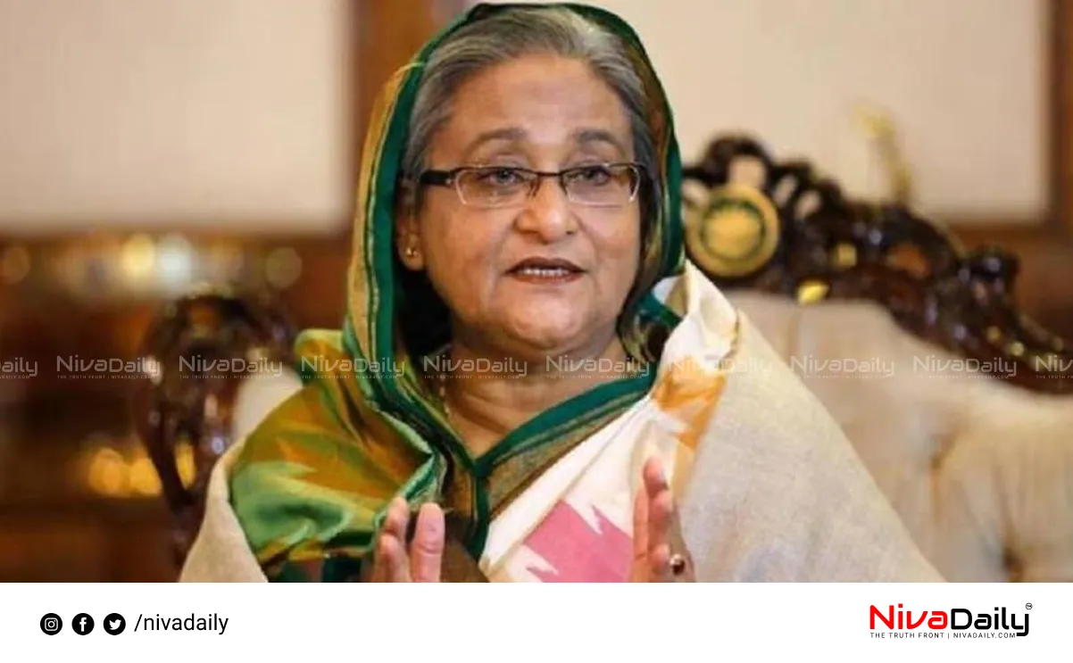 Sheikh Hasina leaves India