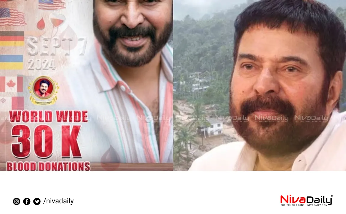 Mammootty fans blood donation