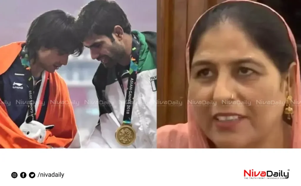 Neeraj Chopra mother Arshad Nadeem Olympics