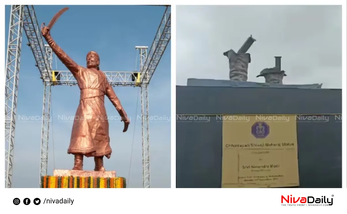 Shivaji statue collapse Maharashtra