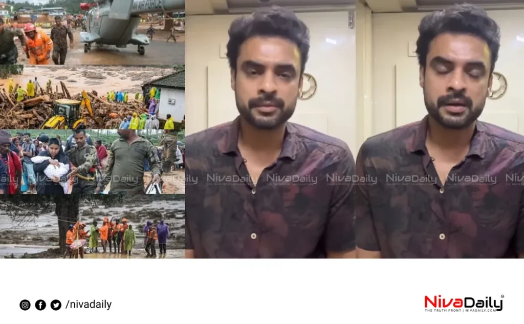 Tovino Thomas Wayanad landslide appeal