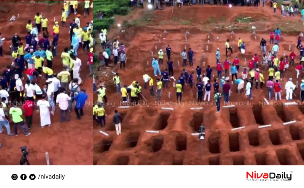 Wayanad landslide mass burial