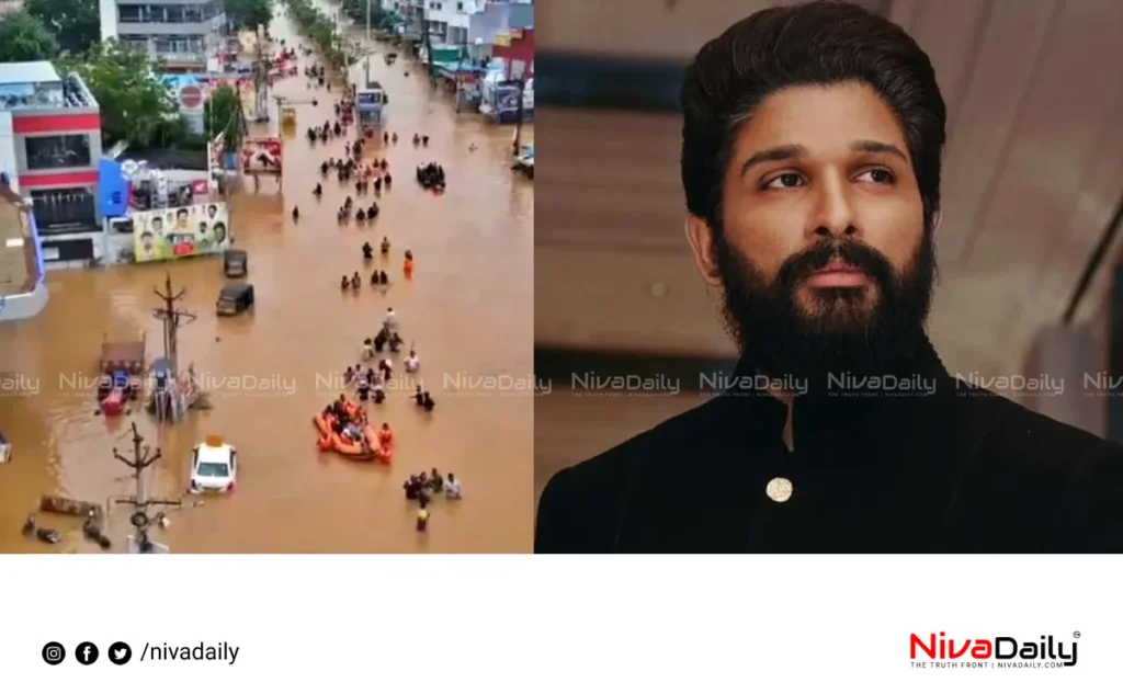 Allu Arjun flood relief donation