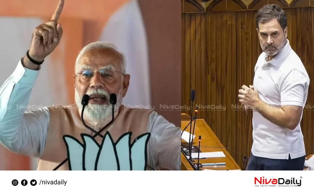 Modi criticizes Rahul Gandhi