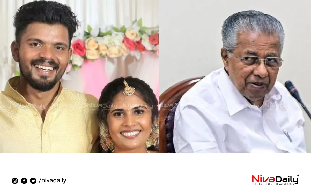 Pinarayi Vijayan condolences Jenson death Sruthi