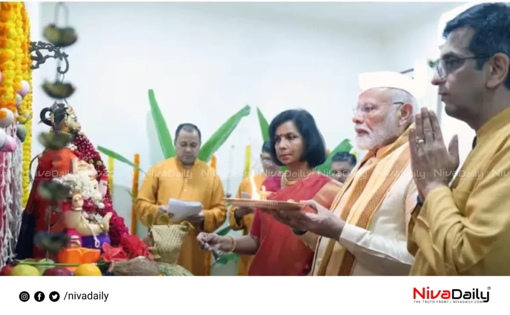 Modi Ganesh Puja Chief Justice