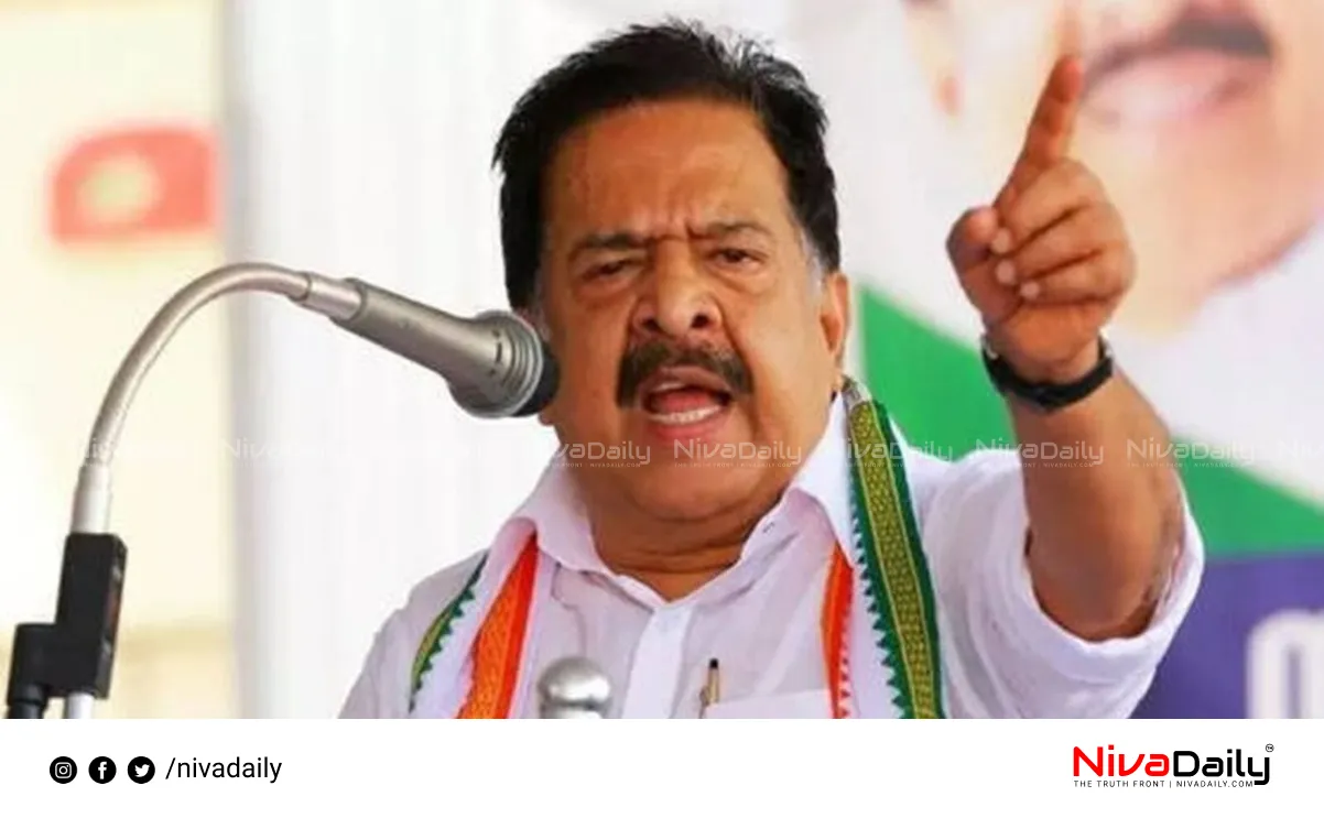 Ramesh Chennithala Kerala CM accusation