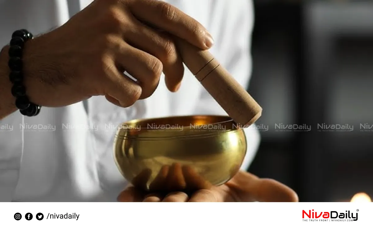 Tibetan singing bowls stress relief