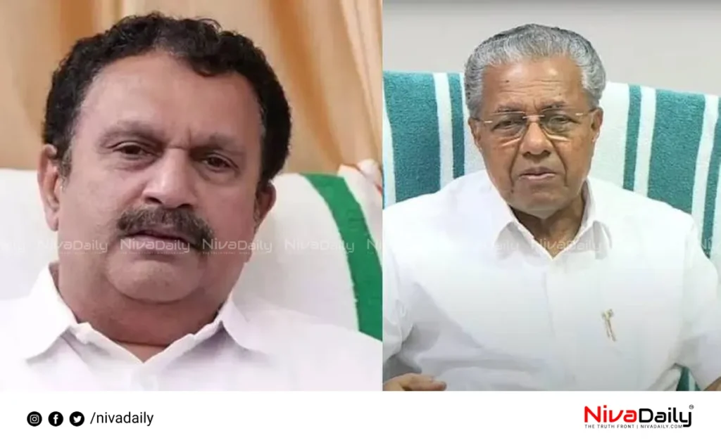 K Muraleedharan criticizes Pinarayi Vijayan