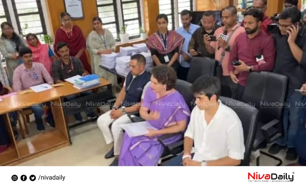 Priyanka Gandhi nomination filing