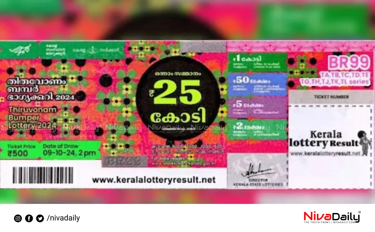 Thiruvonam Bumper Lottery Winner