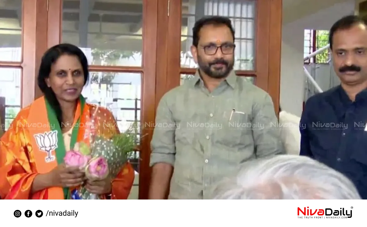 R Sreelekha joins BJP