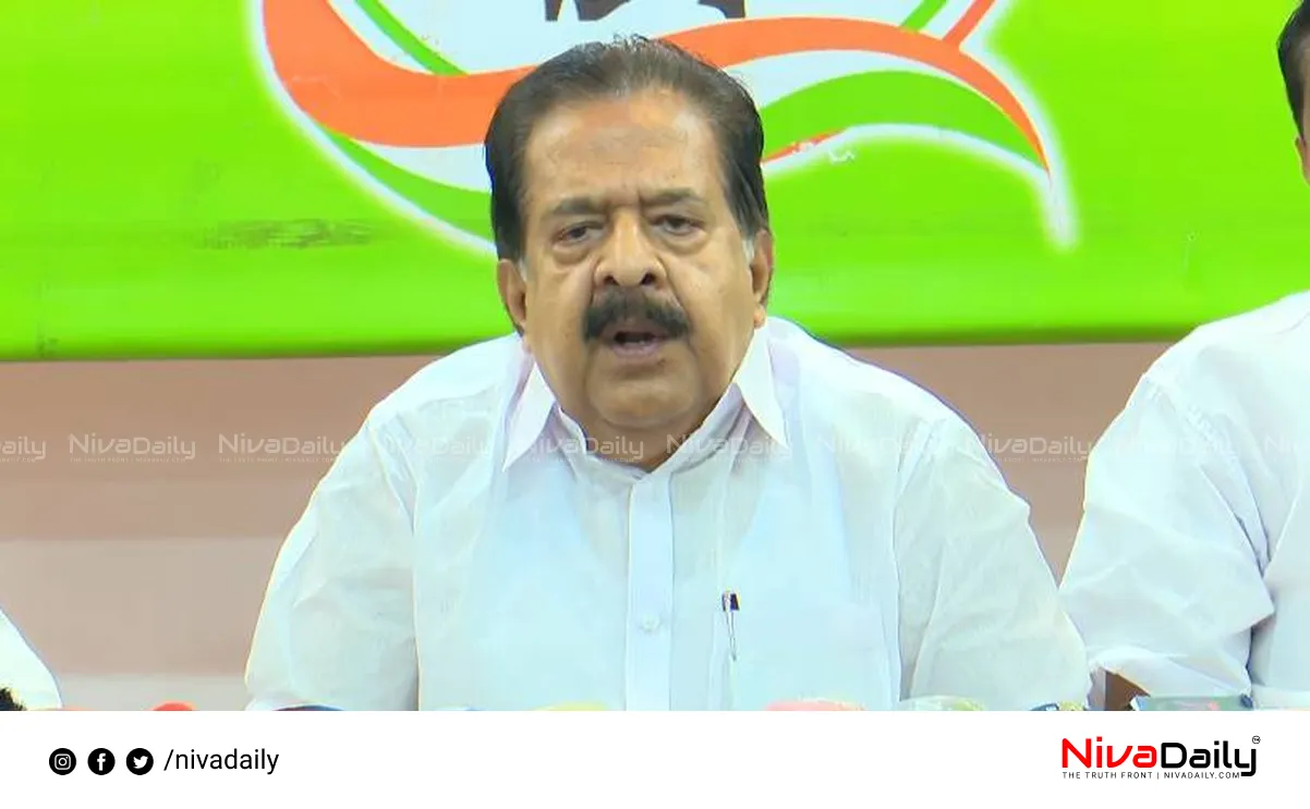 Ramesh Chennithala criticizes Pinarayi Vijayan