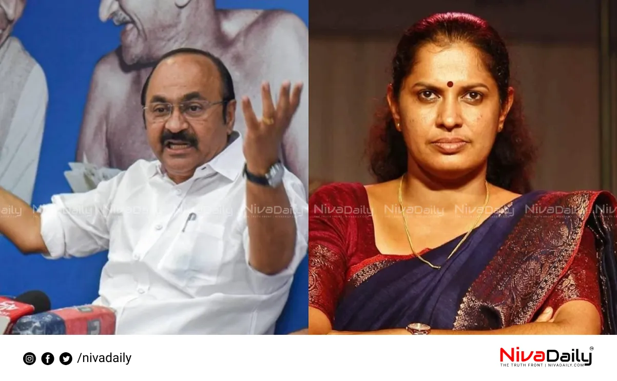 VD Satheesan PP Divya controversy