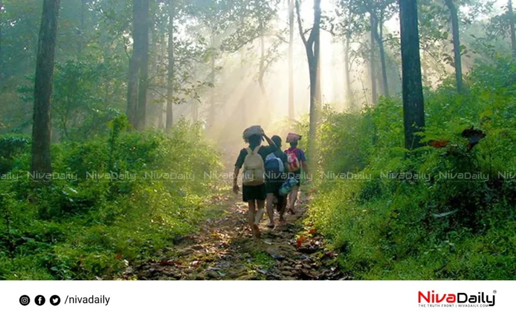 Sabarimala pilgrims trapped forest