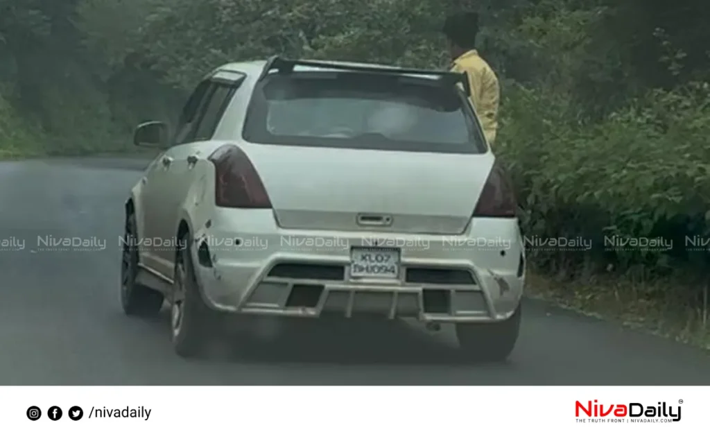 Ponmudi dangerous car driving video