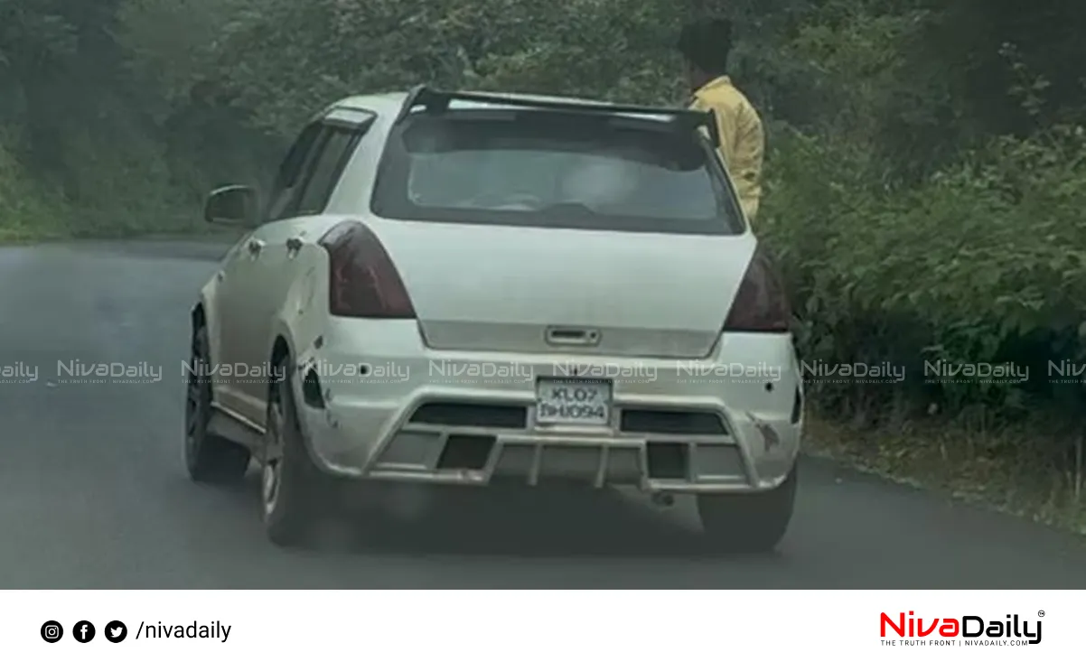 Ponmudi dangerous car driving video