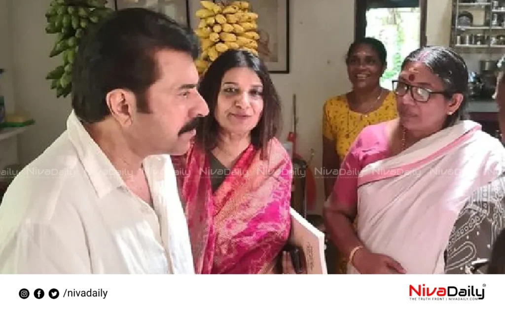 Mammootty V.K. Sreeraman visit