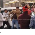 Policeman beaten Varanasi