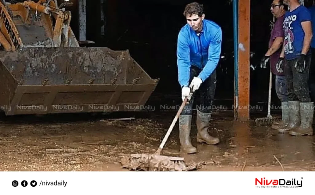 Rafael Nadal flood rescue Spain