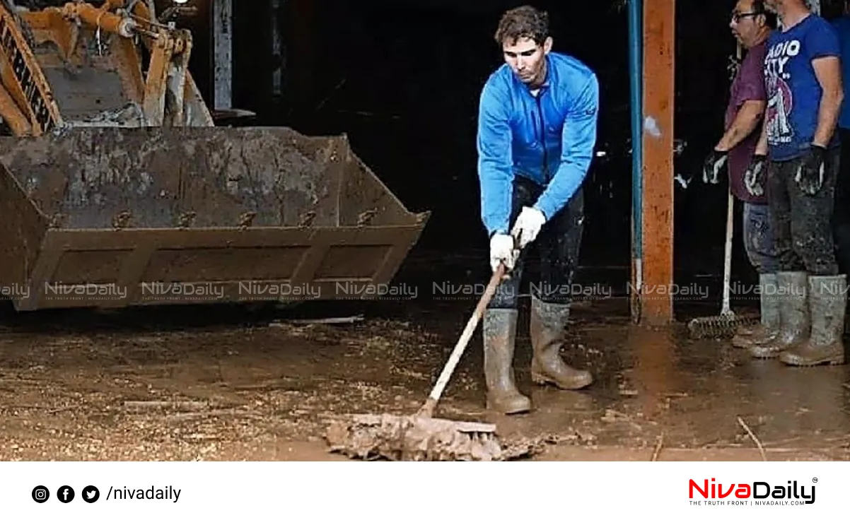 Rafael Nadal flood rescue Spain