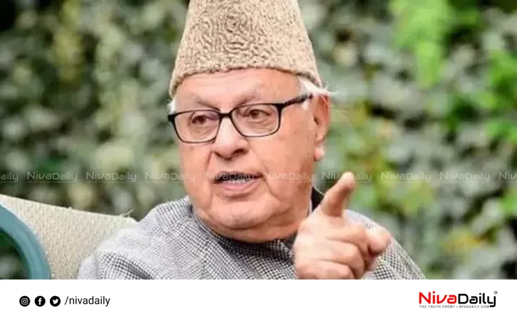 Farooq Abdullah terrorists Kashmir