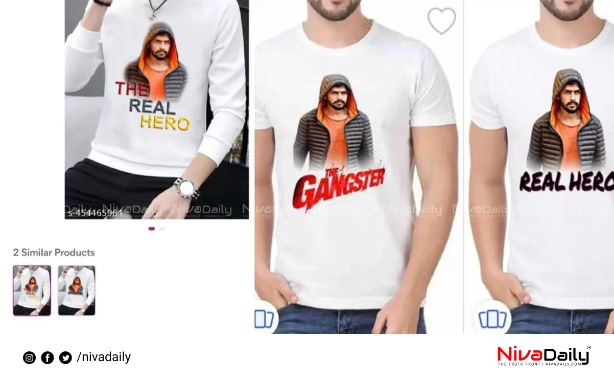 Lawrence Bishnoi T-shirts controversy