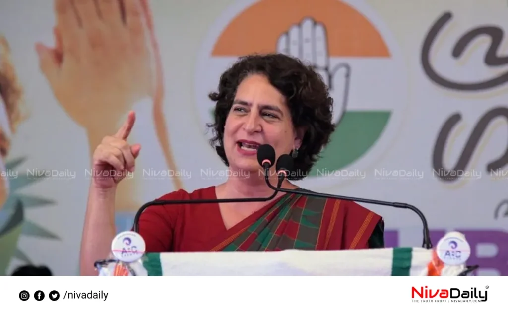 Priyanka Gandhi election campaign religious symbols