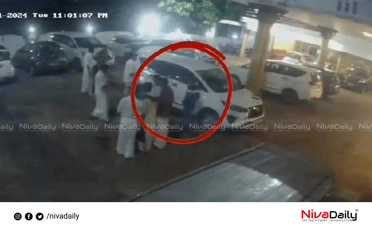 Palakkad midnight raid CCTV footage