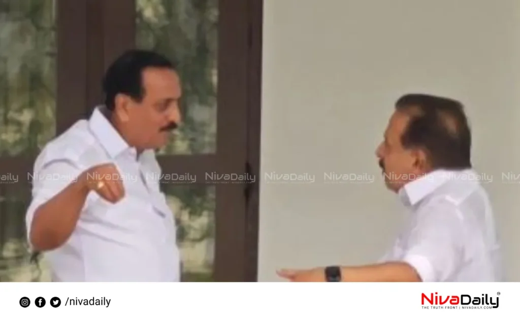 MK Raghavan Ramesh Chennithala meeting