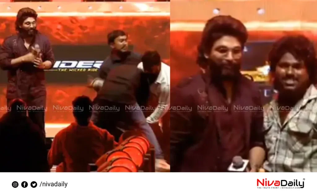 Allu Arjun fan interaction Pushpa 2