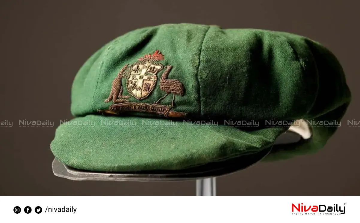 Don Bradman green cap auction