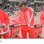 Zomato delivery Santa costume Indore