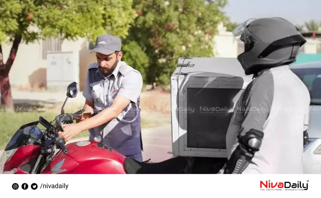 Dubai illegal delivery bikes