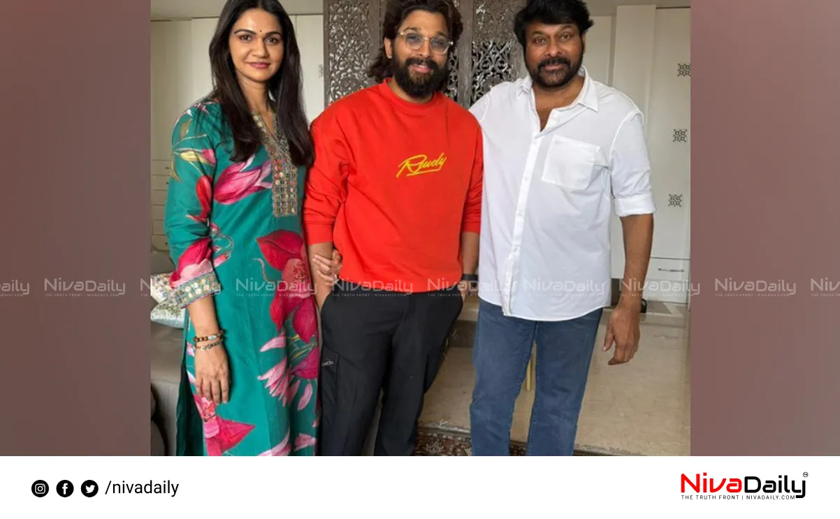 Allu Arjun Chiranjeevi visit