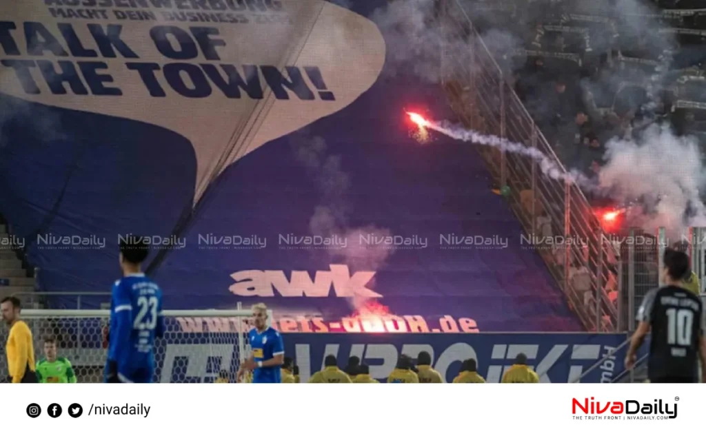 German football fan clash