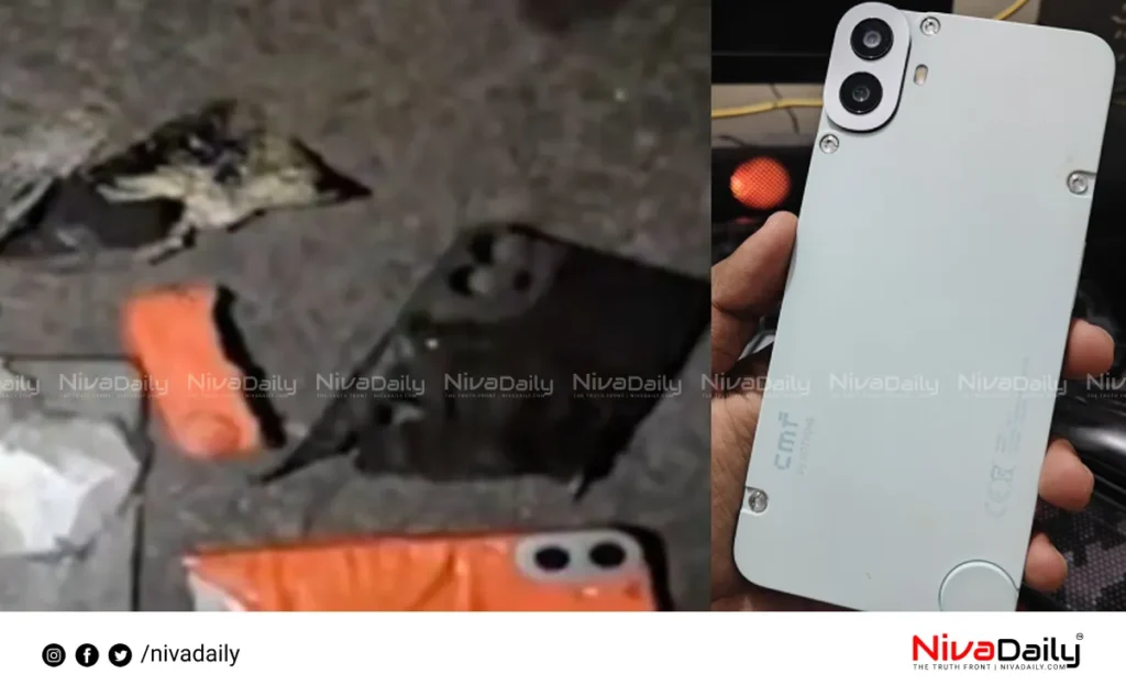 mobile phone explosion accident