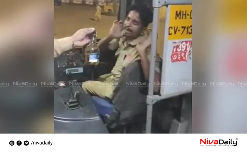 Mumbai bus drivers drinking